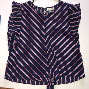 Monteau Striped Top